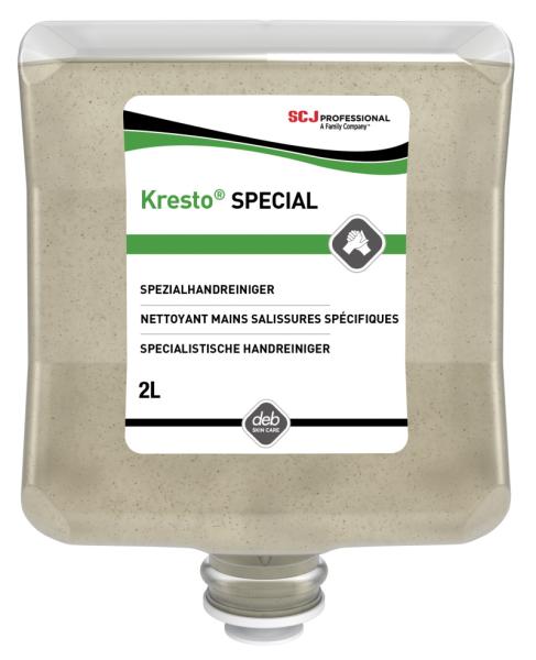 Spezialhandreiniger mit mildem Lösemittel auf Esterbasis zur Entfernung stark haftender Verschmutzungen. Leicht parfümiert.